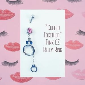 5/$10 | "Cuffed Together" Pink Belly Ring